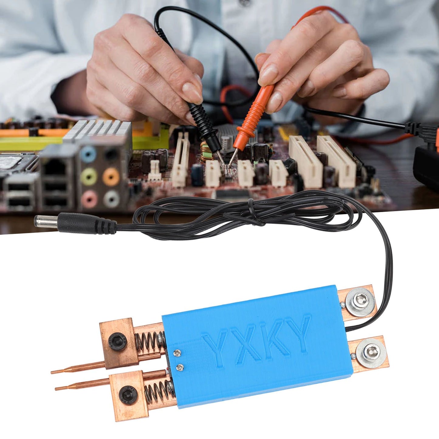 18650 Battery Spot Welding Pen Mini Spot Welder Automatic Trigger Integrated Handheld Spot Welding Pen Blue V1294-YM3117220231913-0421
