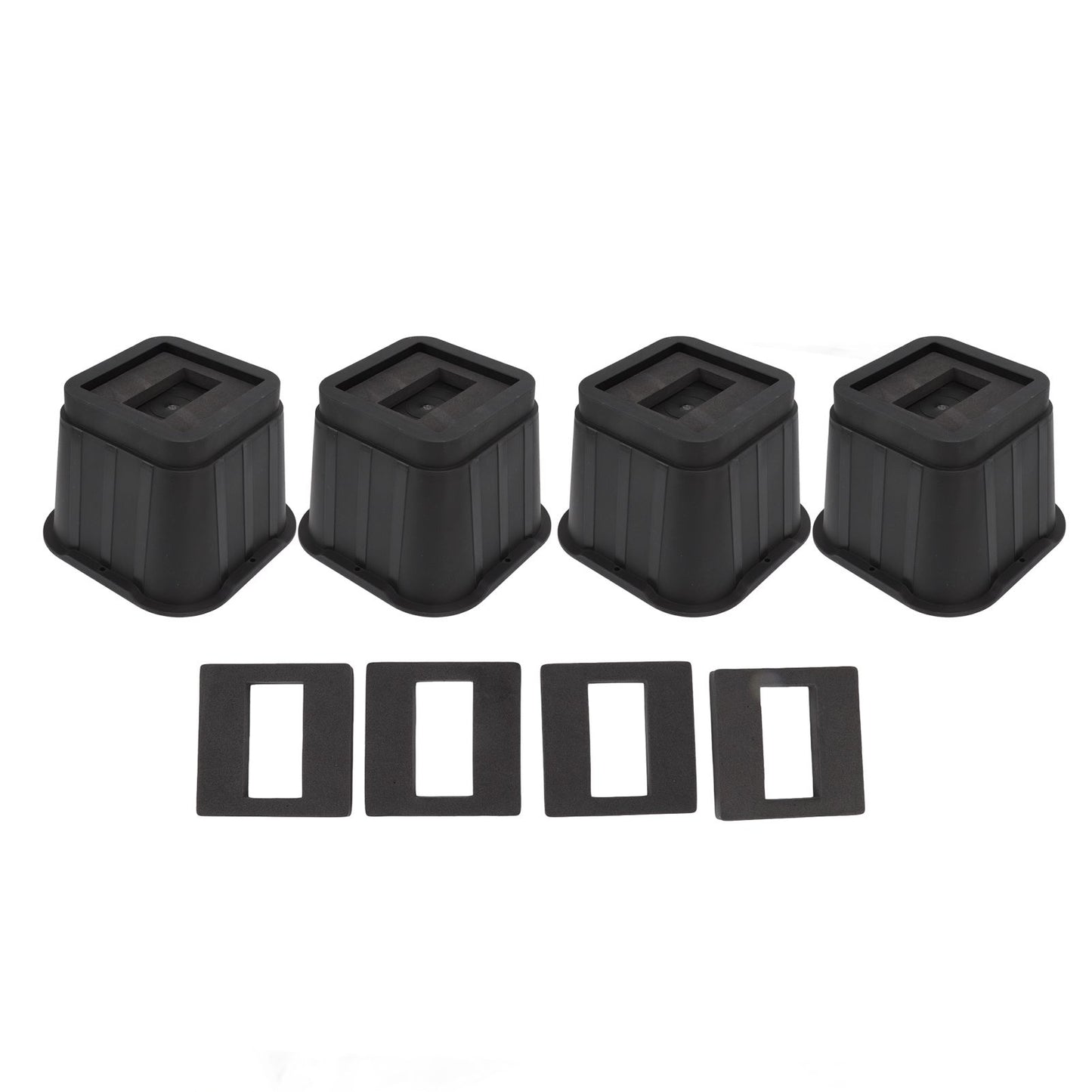 4 Sets Furniture Risers Rubber Antislip 4 Inch Bed Risers for Storage Desk Sofa Chair Washing Machine V1294-YM3117220232311-0421