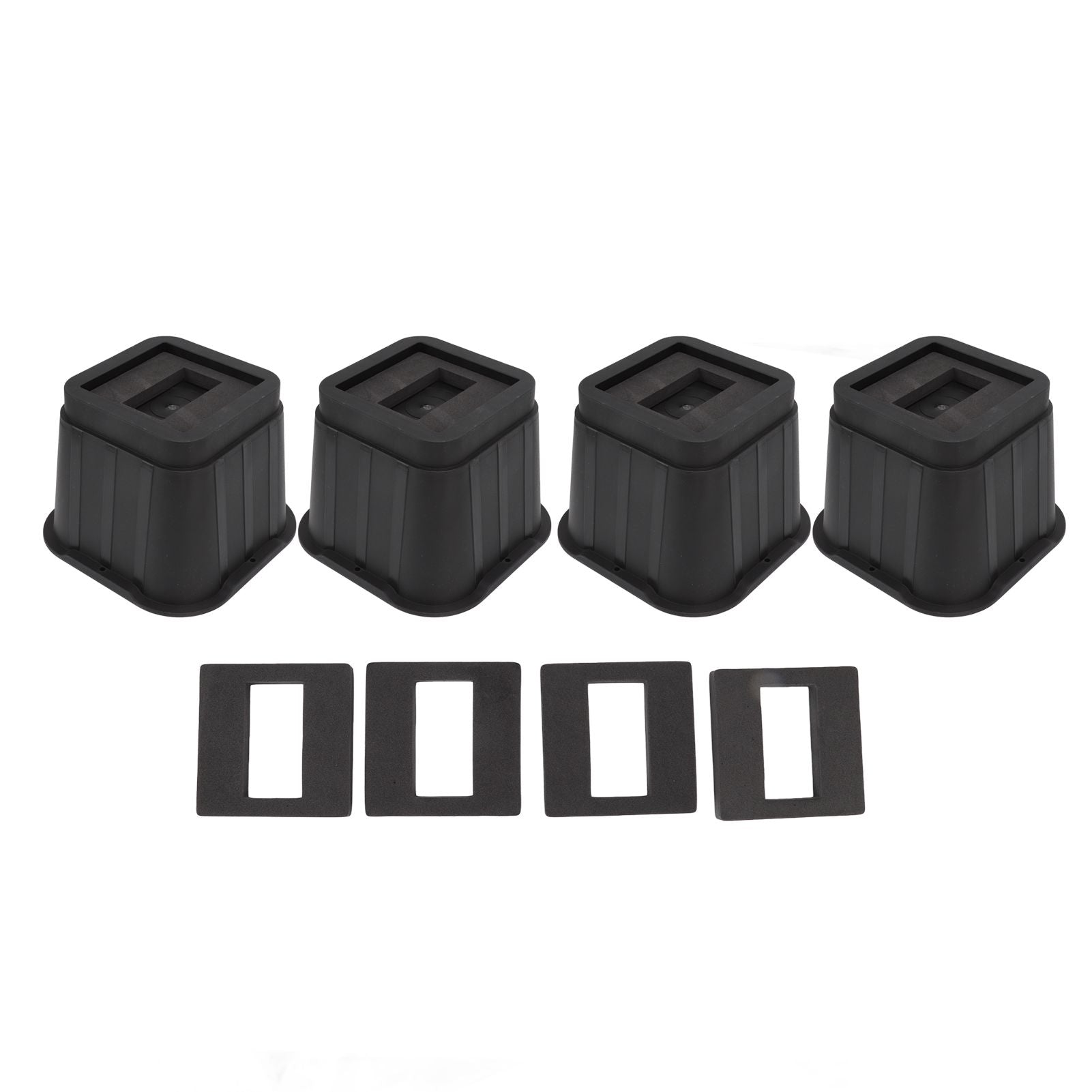 4 Sets Furniture Risers Rubber Antislip 4 Inch Bed Risers for Storage Desk Sofa Chair Washing Machine V1294-YM3117220232311-0421