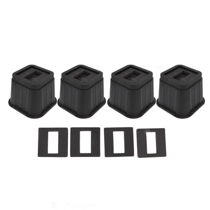 4 Sets Furniture Risers Rubber Antislip 4 Inch Bed Risers for Storage Desk Sofa Chair Washing Machine V1294-YM3117220232311-0421