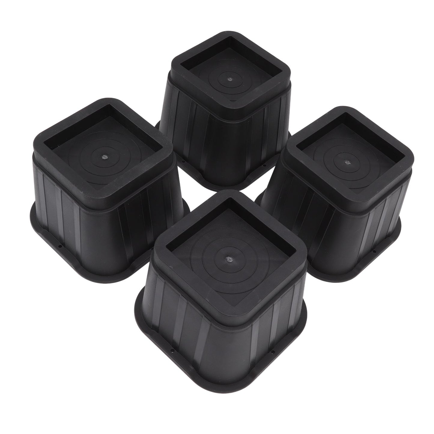 4 Sets Furniture Risers Rubber Antislip 4 Inch Bed Risers for Storage Desk Sofa Chair Washing Machine V1294-YM3117220232311-0421