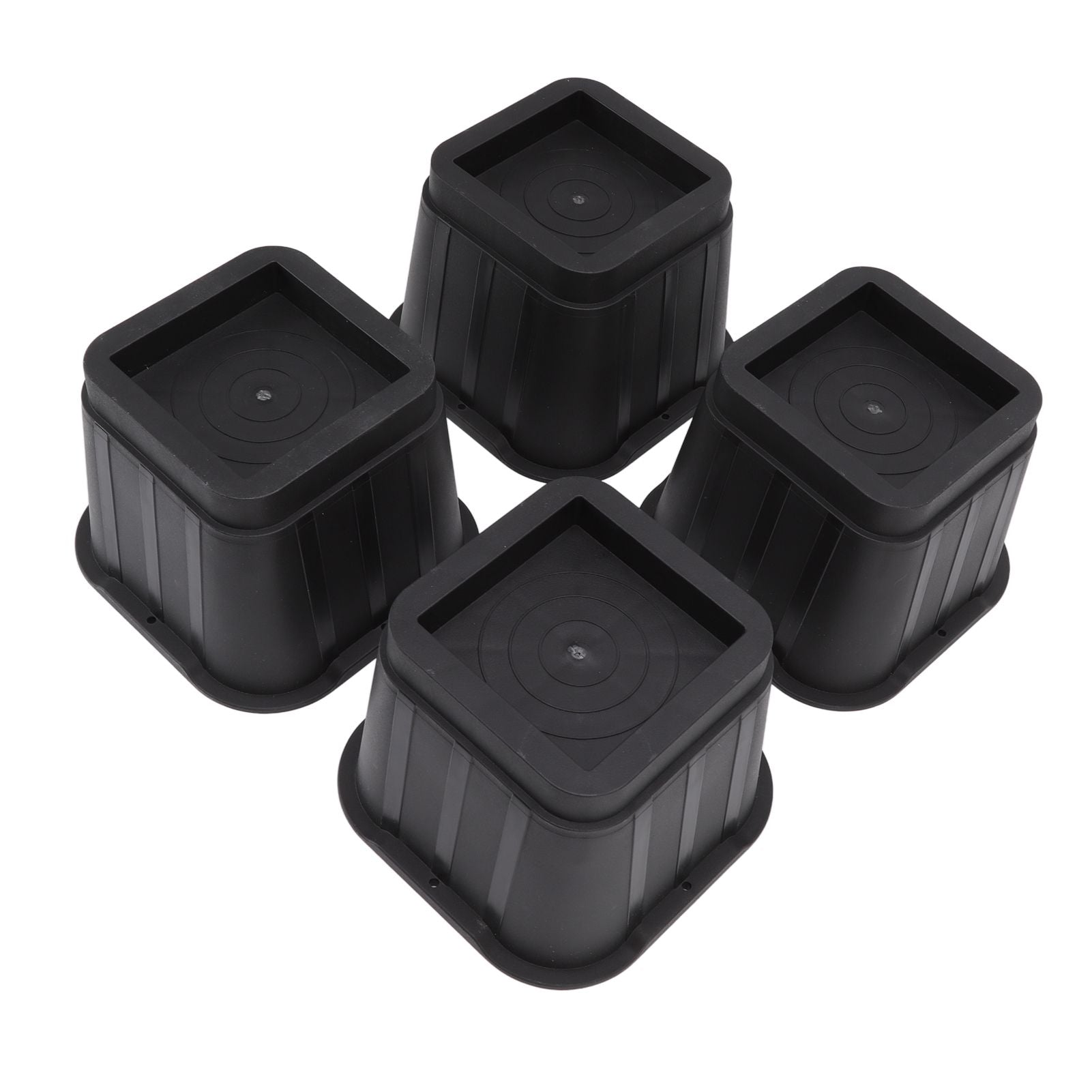 4 Sets Furniture Risers Rubber Antislip 4 Inch Bed Risers for Storage Desk Sofa Chair Washing Machine V1294-YM3117220232311-0421