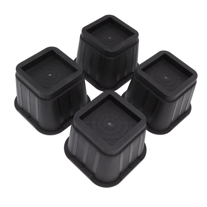 4 Sets Furniture Risers Rubber Antislip 4 Inch Bed Risers for Storage Desk Sofa Chair Washing Machine V1294-YM3117220232311-0421