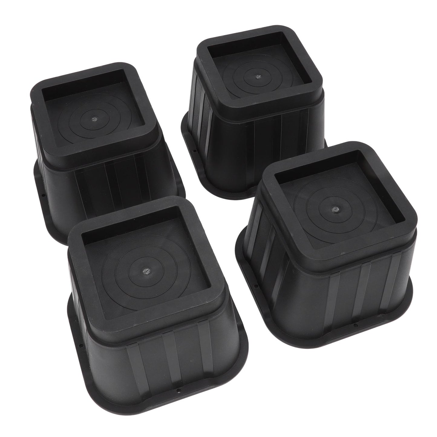 4 Sets Furniture Risers Rubber Antislip 4 Inch Bed Risers for Storage Desk Sofa Chair Washing Machine V1294-YM3117220232311-0421