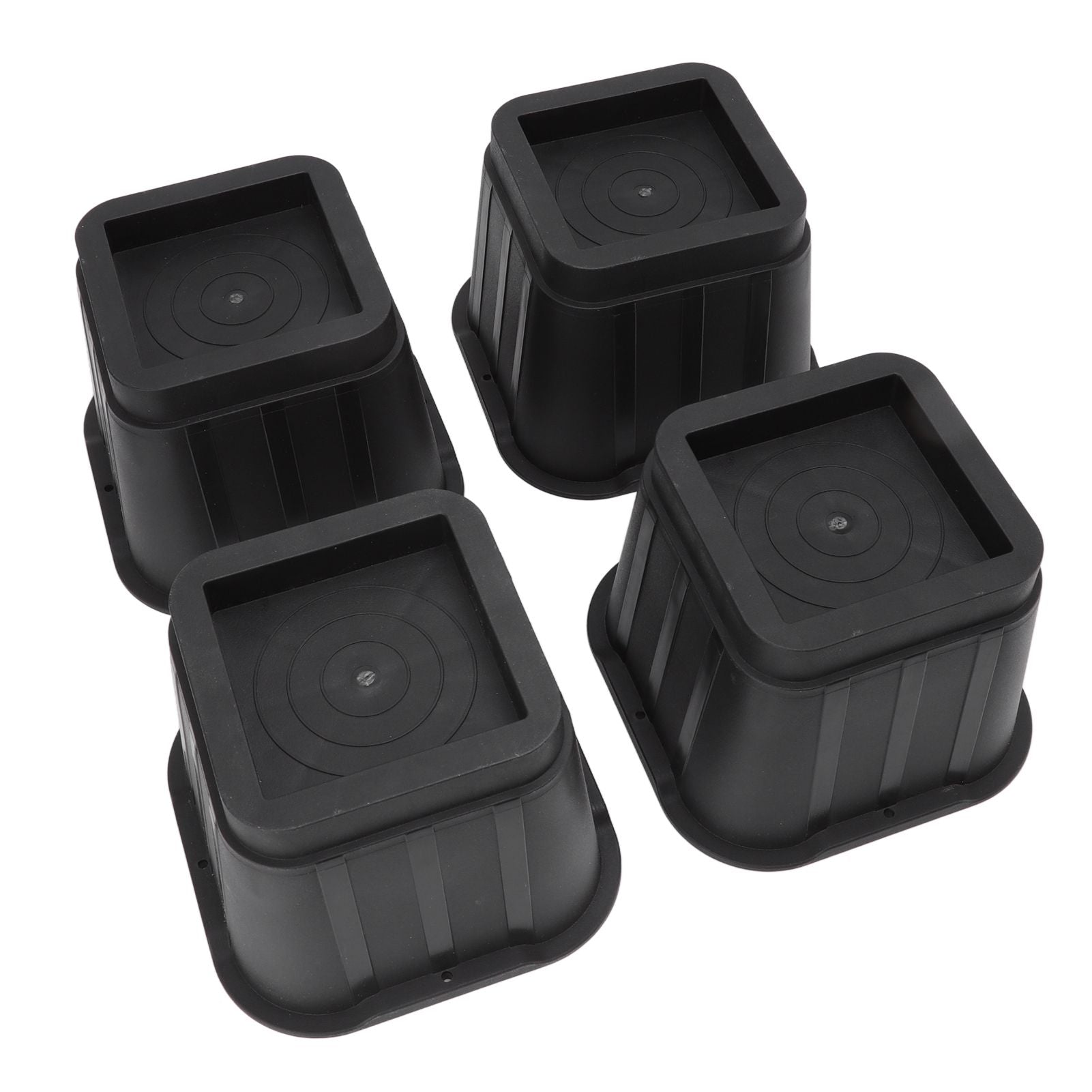 4 Sets Furniture Risers Rubber Antislip 4 Inch Bed Risers for Storage Desk Sofa Chair Washing Machine V1294-YM3117220232311-0421