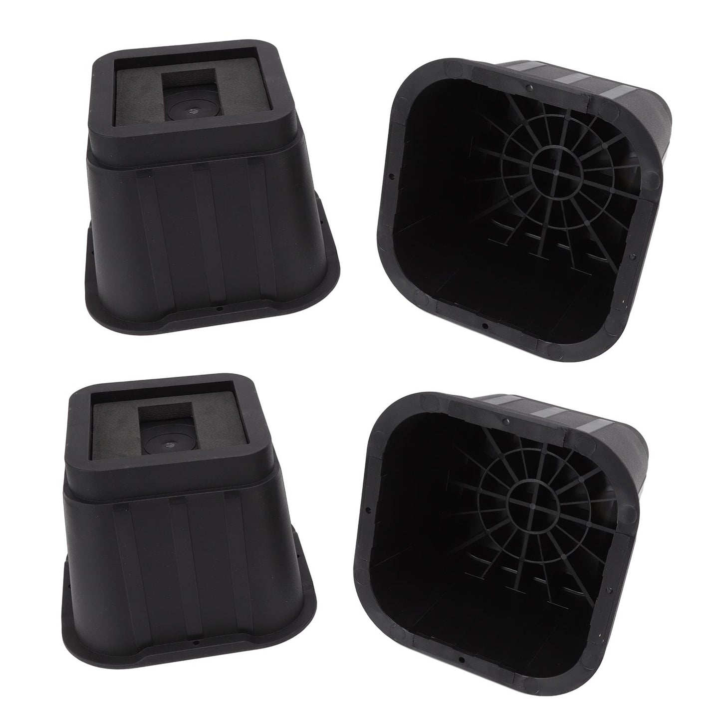 4 Sets Furniture Risers Rubber Antislip 4 Inch Bed Risers for Storage Desk Sofa Chair Washing Machine V1294-YM3117220232311-0421
