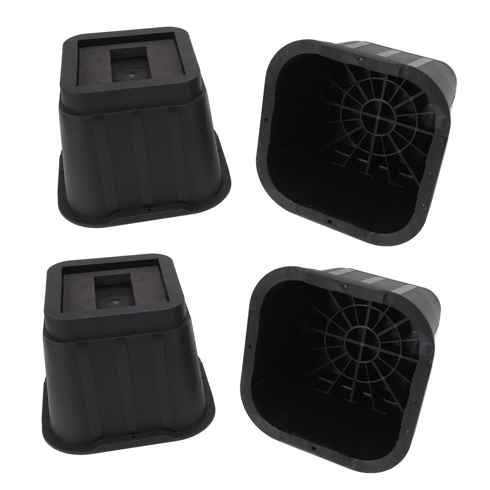 4 Sets Furniture Risers Rubber Antislip 4 Inch Bed Risers for Storage Desk Sofa Chair Washing Machine V1294-YM3117220232311-0421