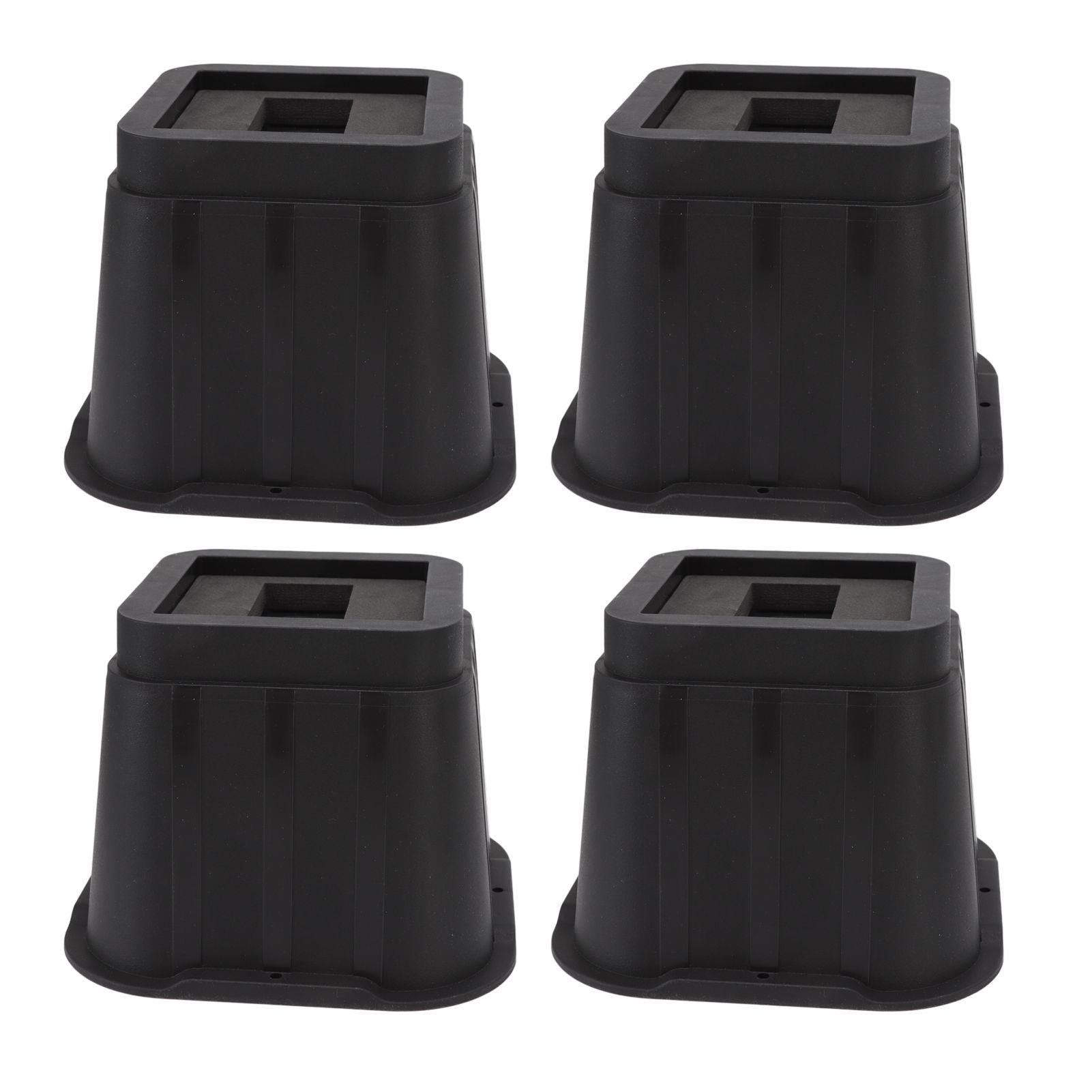 4 Sets Furniture Risers Rubber Antislip 4 Inch Bed Risers for Storage Desk Sofa Chair Washing Machine V1294-YM3117220232311-0421