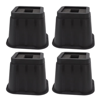 4 Sets Furniture Risers Rubber Antislip 4 Inch Bed Risers for Storage Desk Sofa Chair Washing Machine V1294-YM3117220232311-0421