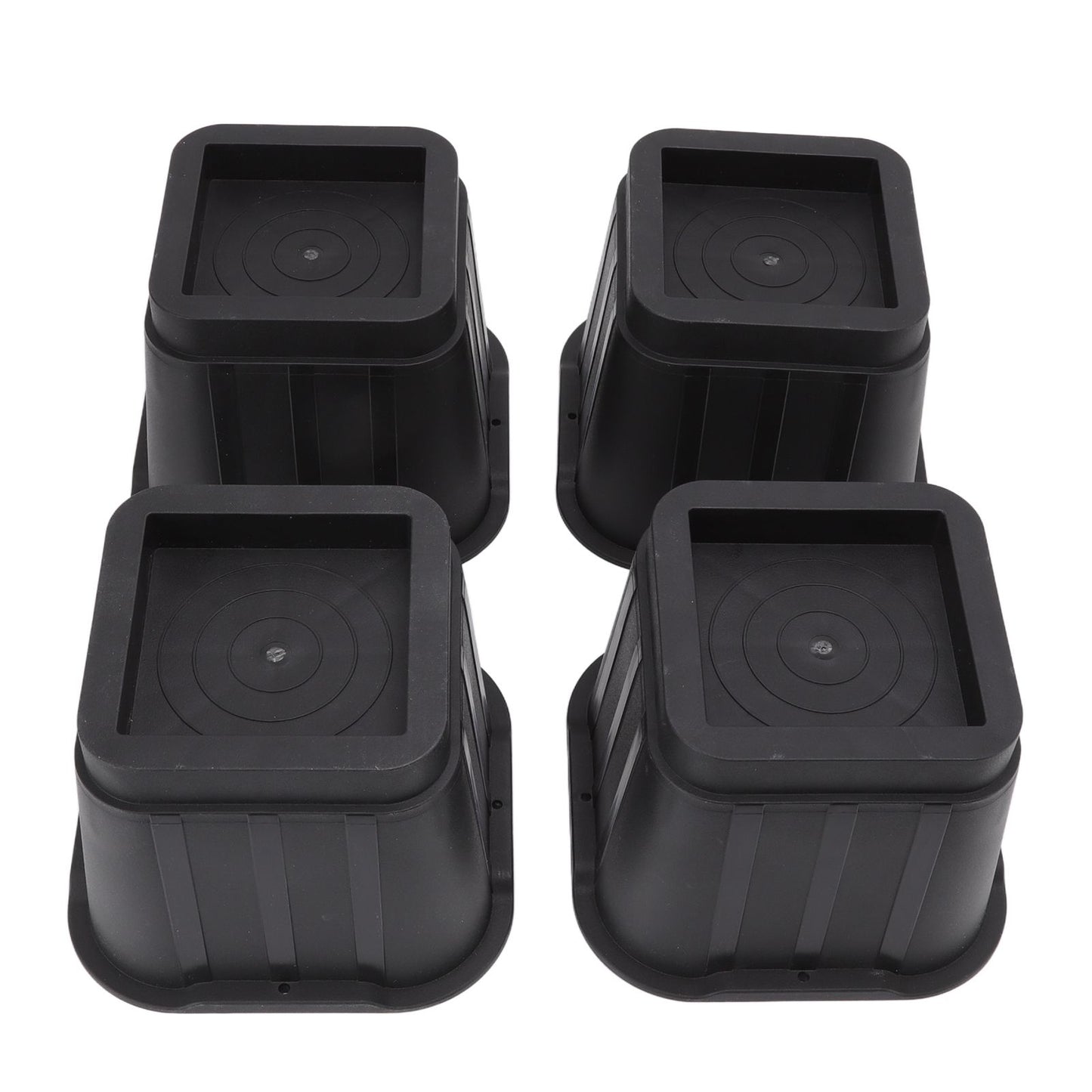4 Sets Furniture Risers Rubber Antislip 4 Inch Bed Risers for Storage Desk Sofa Chair Washing Machine V1294-YM3117220232311-0421
