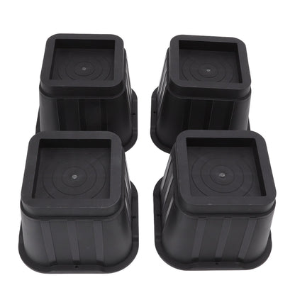 4 Sets Furniture Risers Rubber Antislip 4 Inch Bed Risers for Storage Desk Sofa Chair Washing Machine V1294-YM3117220232311-0421