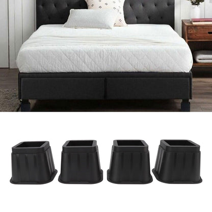 4 Sets Furniture Risers Rubber Antislip 4 Inch Bed Risers for Storage Desk Sofa Chair Washing Machine V1294-YM3117220232311-0421