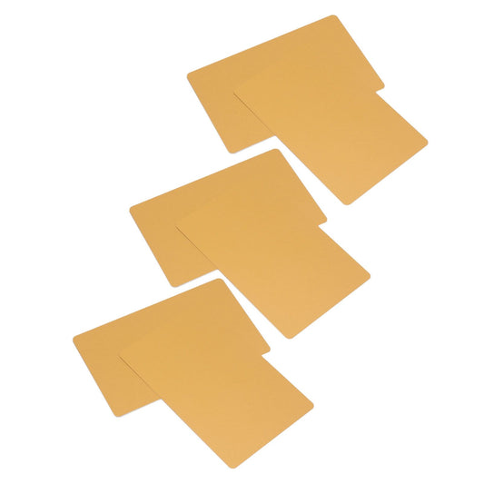 50 Sheets Metal Business Card Heat Transfer Aluminum Business Cards Blanks DIY Craft Supplies Gold V1294-YM3117220232512-0421