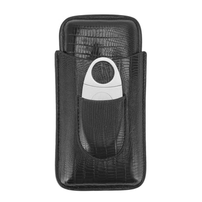 Cigar Leather Case Travel Portable Cigar Holder with Cigar Cutter Accessories Set for Gift Giving V1294-YM3117220233911-0421