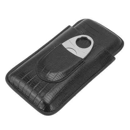 Cigar Leather Case Travel Portable Cigar Holder with Cigar Cutter Accessories Set for Gift Giving V1294-YM3117220233911-0421