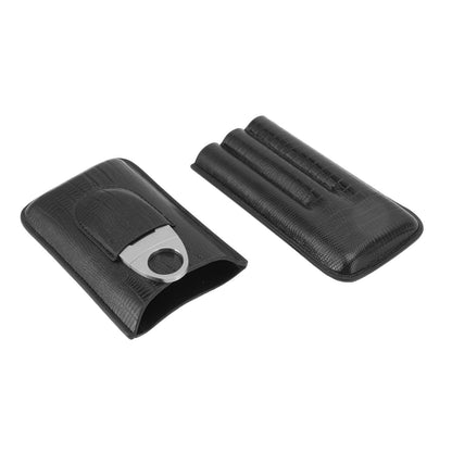 Cigar Leather Case Travel Portable Cigar Holder with Cigar Cutter Accessories Set for Gift Giving V1294-YM3117220233911-0421