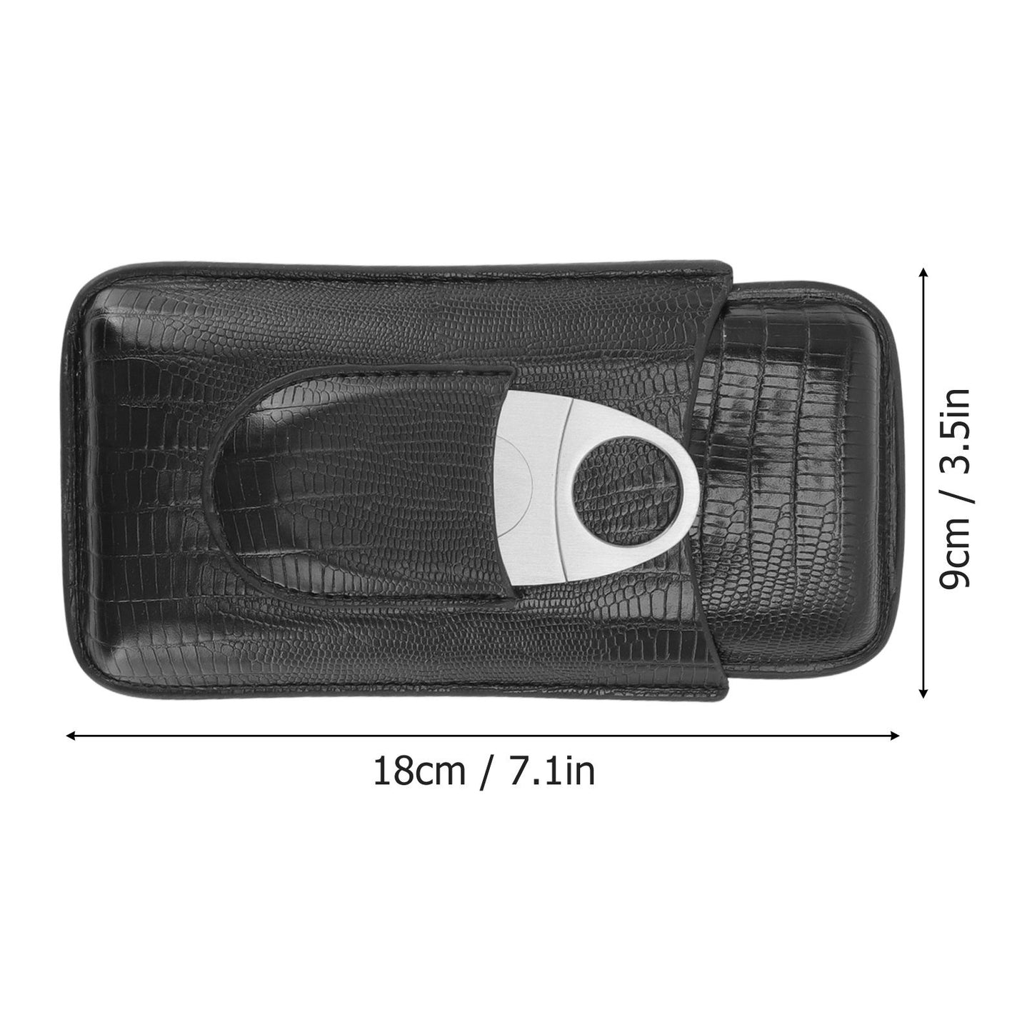 Cigar Leather Case Travel Portable Cigar Holder with Cigar Cutter Accessories Set for Gift Giving V1294-YM3117220233911-0421