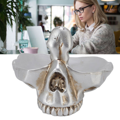 Skull Glasses Stand Decorative Synthetic Resin Statue Eyeglasses Display Holder for Home Office V1294-YM3117220234111-0421