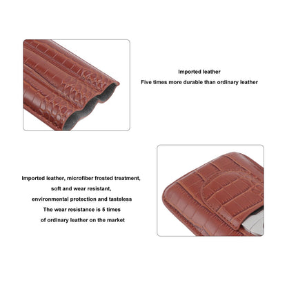 3 Finger Cigar Case High Grade Leather Travel Portable Cigar Holder with Cutter Coffee V1294-YM3117220234611-0421