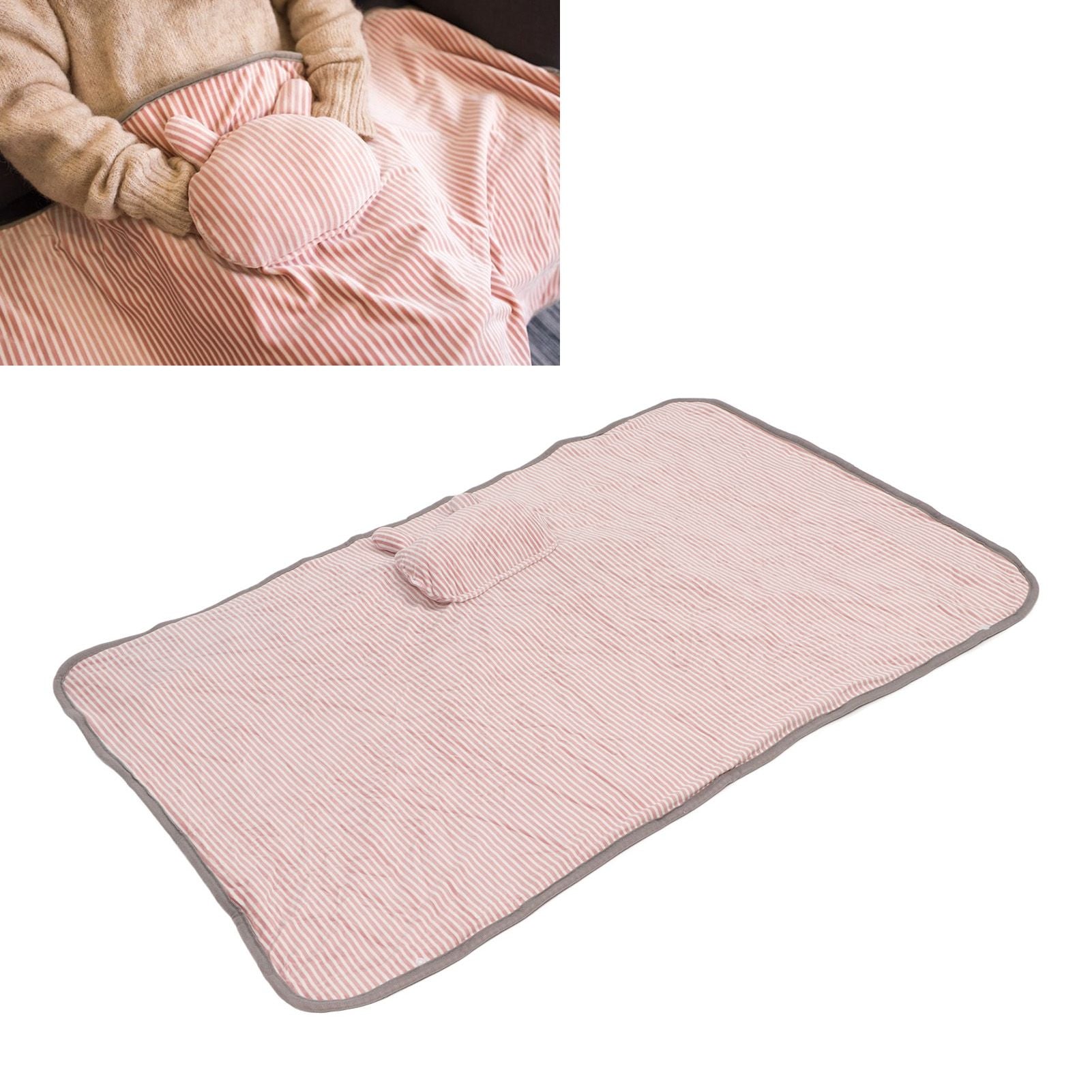 Heating Blanket Electric Warming Soft Washable Heating Shawl Wrap for Shoulder Neck Office Pink Bunny V1294-YM3117220235411-0421