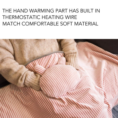 Heating Blanket Electric Warming Soft Washable Heating Shawl Wrap for Shoulder Neck Office Pink Bunny V1294-YM3117220235411-0421