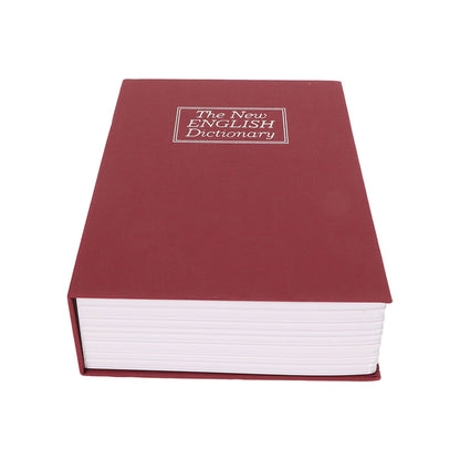 Book Safe Small Diversion Book Safe Storage Lock Box Money Coins Cards Hiding Box with Combination Lock Red V1294-YM3117220236011-0421