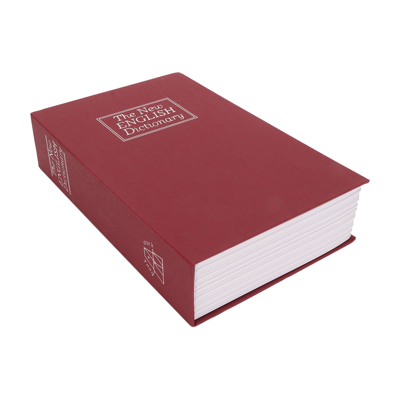 Book Safe Small Diversion Book Safe Storage Lock Box Money Coins Cards Hiding Box with Combination Lock Red V1294-YM3117220236011-0421