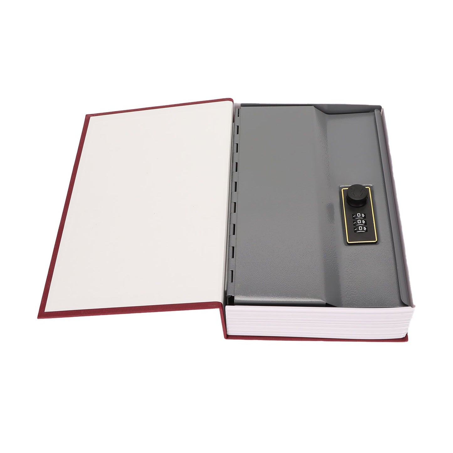Book Safe Small Diversion Book Safe Storage Lock Box Money Coins Cards Hiding Box with Combination Lock Red V1294-YM3117220236011-0421