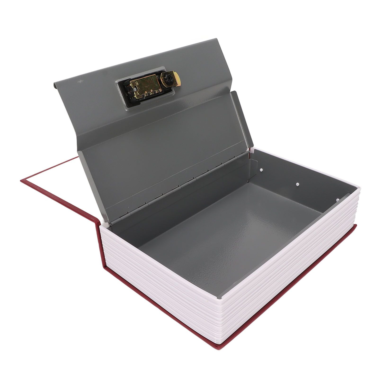 Book Safe Small Diversion Book Safe Storage Lock Box Money Coins Cards Hiding Box with Combination Lock Red V1294-YM3117220236011-0421