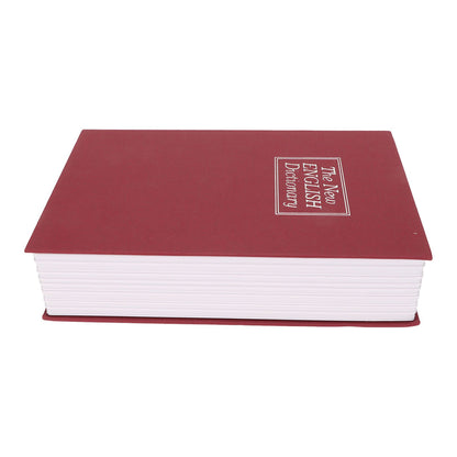 Book Safe Small Diversion Book Safe Storage Lock Box Money Coins Cards Hiding Box with Combination Lock Red V1294-YM3117220236011-0421