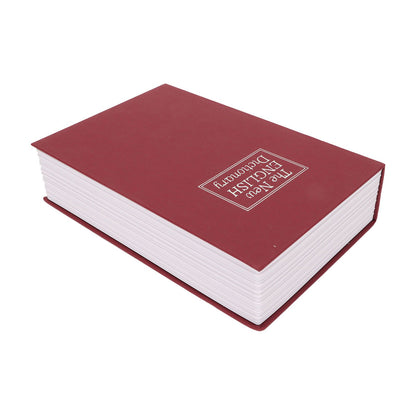 Book Safe Small Diversion Book Safe Storage Lock Box Money Coins Cards Hiding Box with Combination Lock Red V1294-YM3117220236011-0421