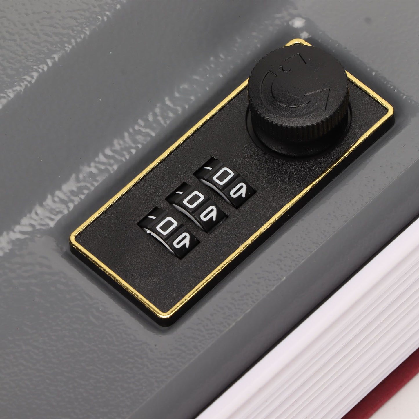 Book Safe Small Diversion Book Safe Storage Lock Box Money Coins Cards Hiding Box with Combination Lock Red V1294-YM3117220236011-0421