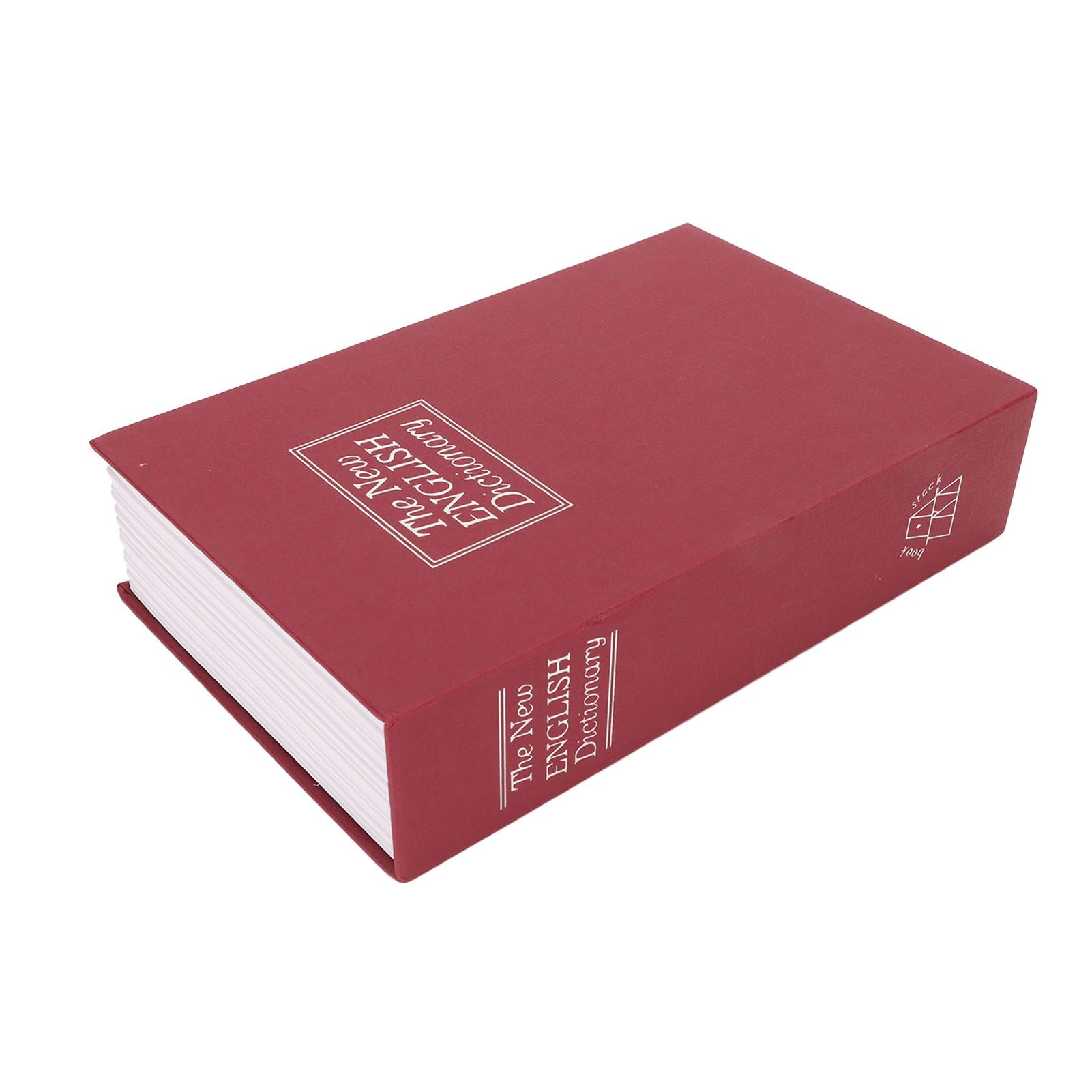Book Safe Small Diversion Book Safe Storage Lock Box Money Coins Cards Hiding Box with Combination Lock Red V1294-YM3117220236011-0421