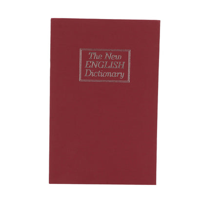Book Safe Small Diversion Book Safe Storage Lock Box Money Coins Cards Hiding Box with Combination Lock Red V1294-YM3117220236011-0421