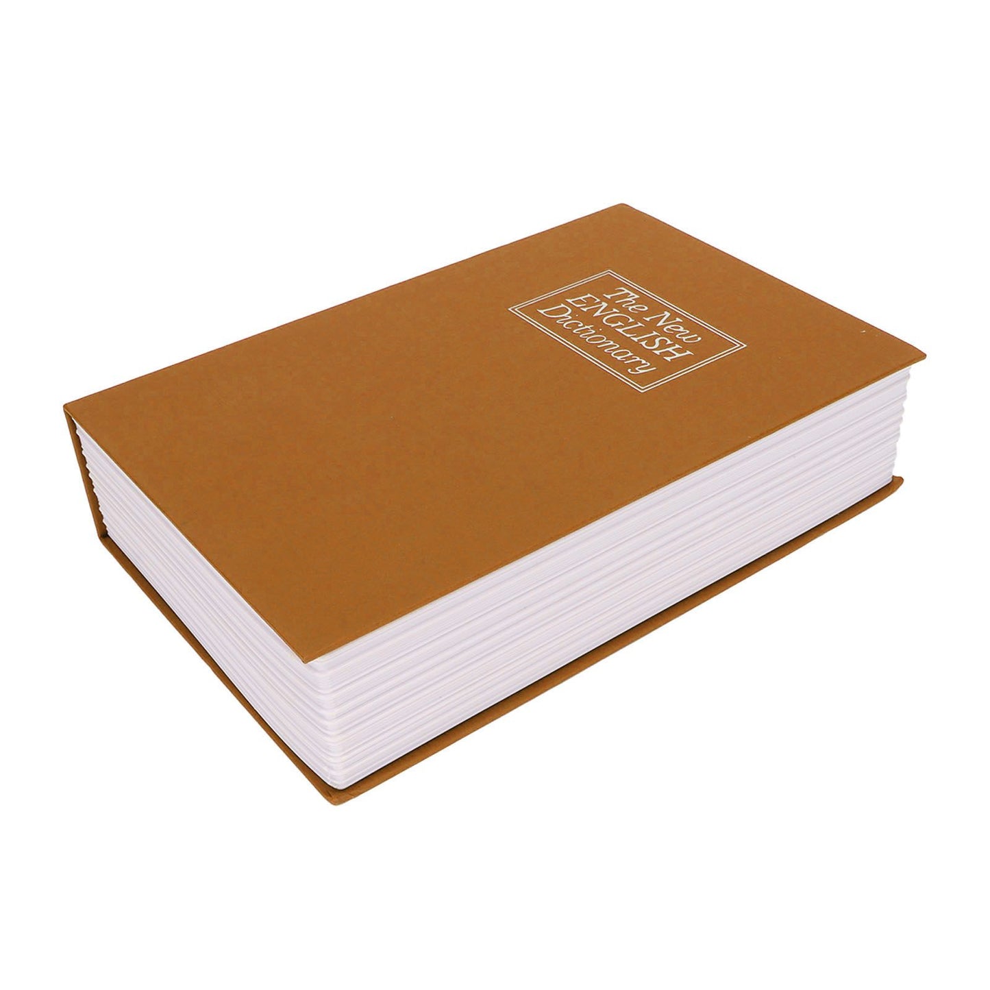 Book Safe Small Diversion Book Safe Storage Lock Box Money Coins Cards Hiding Box with Combination Lock Brown V1294-YM3117220236012-0421