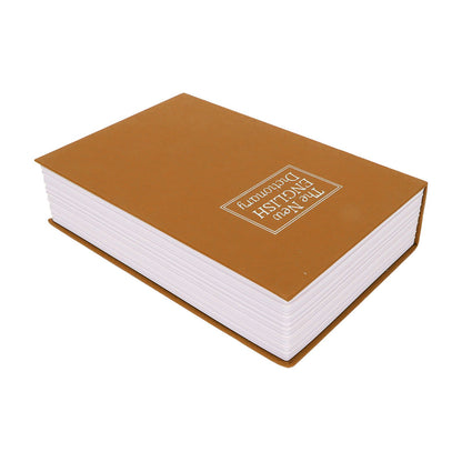 Book Safe Small Diversion Book Safe Storage Lock Box Money Coins Cards Hiding Box with Combination Lock Brown V1294-YM3117220236012-0421