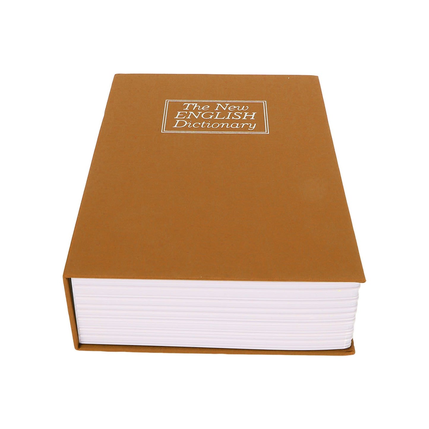 Book Safe Small Diversion Book Safe Storage Lock Box Money Coins Cards Hiding Box with Combination Lock Brown V1294-YM3117220236012-0421