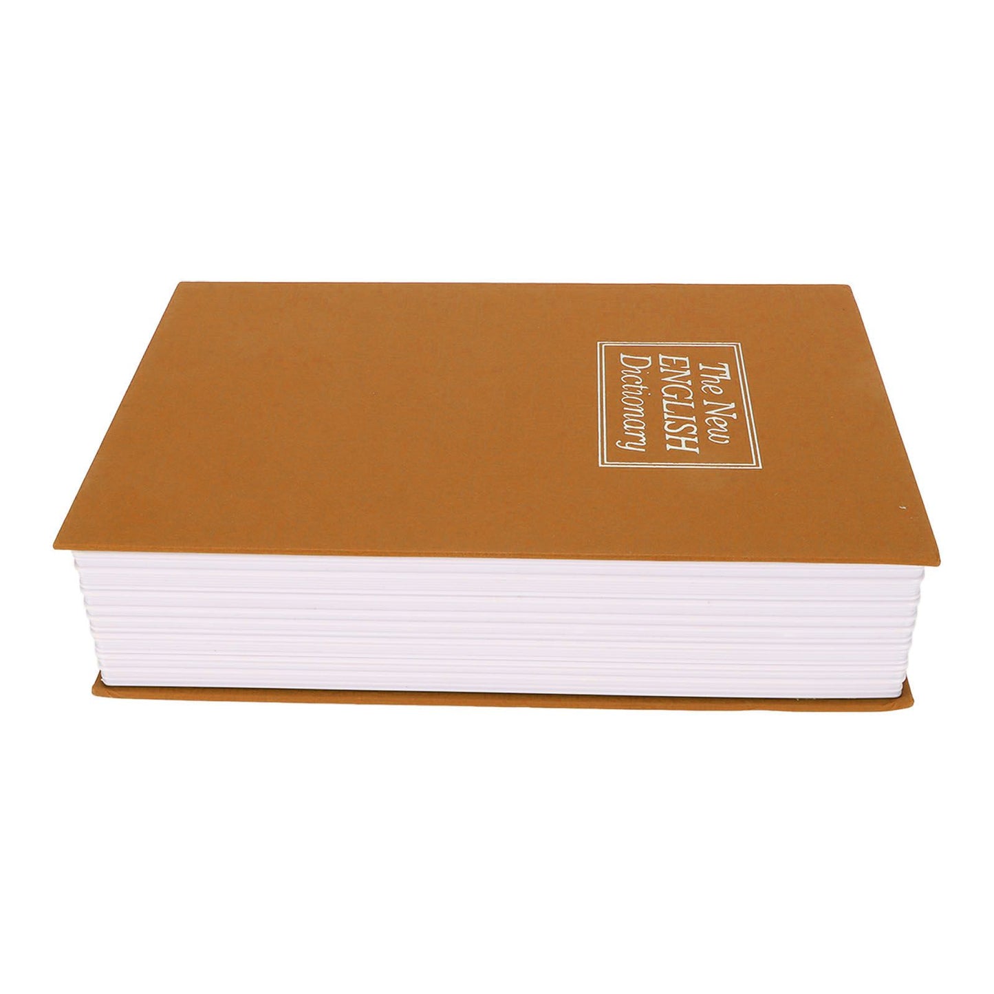 Book Safe Small Diversion Book Safe Storage Lock Box Money Coins Cards Hiding Box with Combination Lock Brown V1294-YM3117220236012-0421