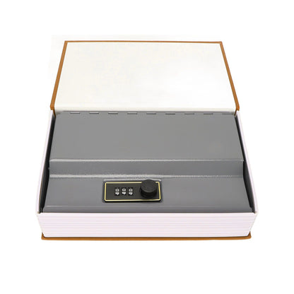 Book Safe Small Diversion Book Safe Storage Lock Box Money Coins Cards Hiding Box with Combination Lock Brown V1294-YM3117220236012-0421
