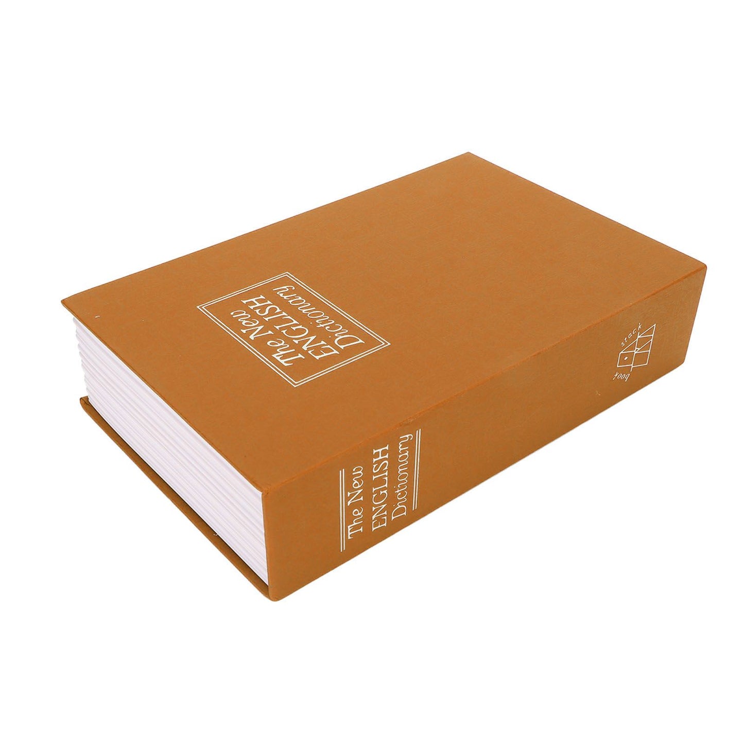 Book Safe Small Diversion Book Safe Storage Lock Box Money Coins Cards Hiding Box with Combination Lock Brown V1294-YM3117220236012-0421
