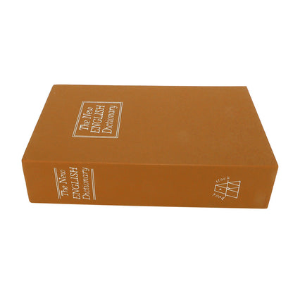 Book Safe Small Diversion Book Safe Storage Lock Box Money Coins Cards Hiding Box with Combination Lock Brown V1294-YM3117220236012-0421