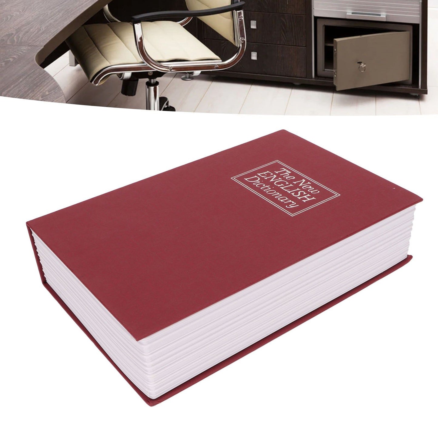 Book Safe Stainless Steel Liner Decorative ABS Material Humanized Design Protective Soft Touch Savings Bank V1294-YM3117220236111-0421