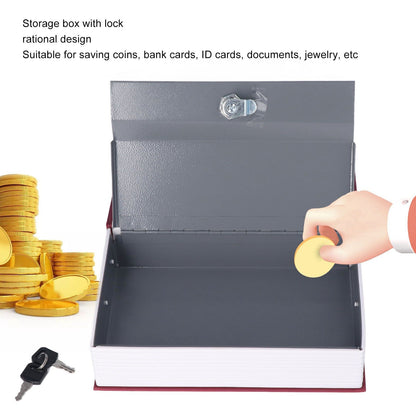 Book Safe Stainless Steel Liner Decorative ABS Material Humanized Design Protective Soft Touch Savings Bank V1294-YM3117220236111-0421