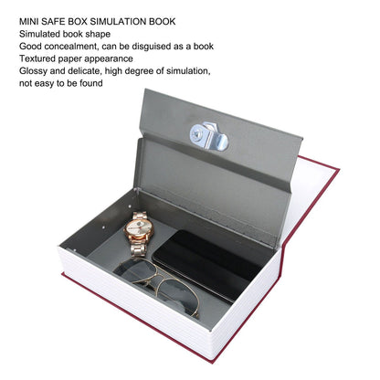 Book Safe Stainless Steel Liner Decorative ABS Material Humanized Design Protective Soft Touch Savings Bank V1294-YM3117220236111-0421