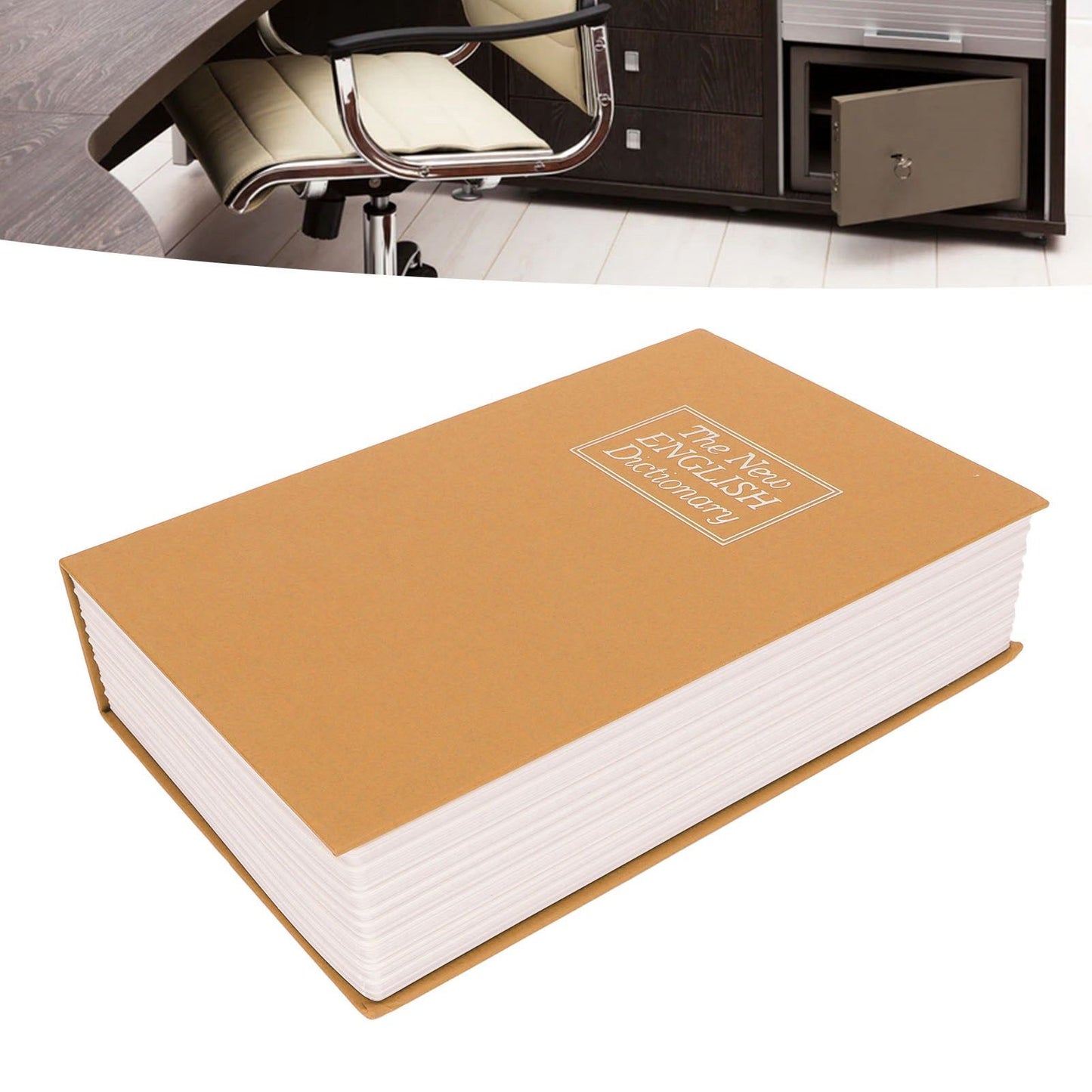 Book Safe Stainless Steel Liner Decorative ABS Material Humanized Design Protective Soft Touch Savings Bank V1294-YM3117220236112-0421
