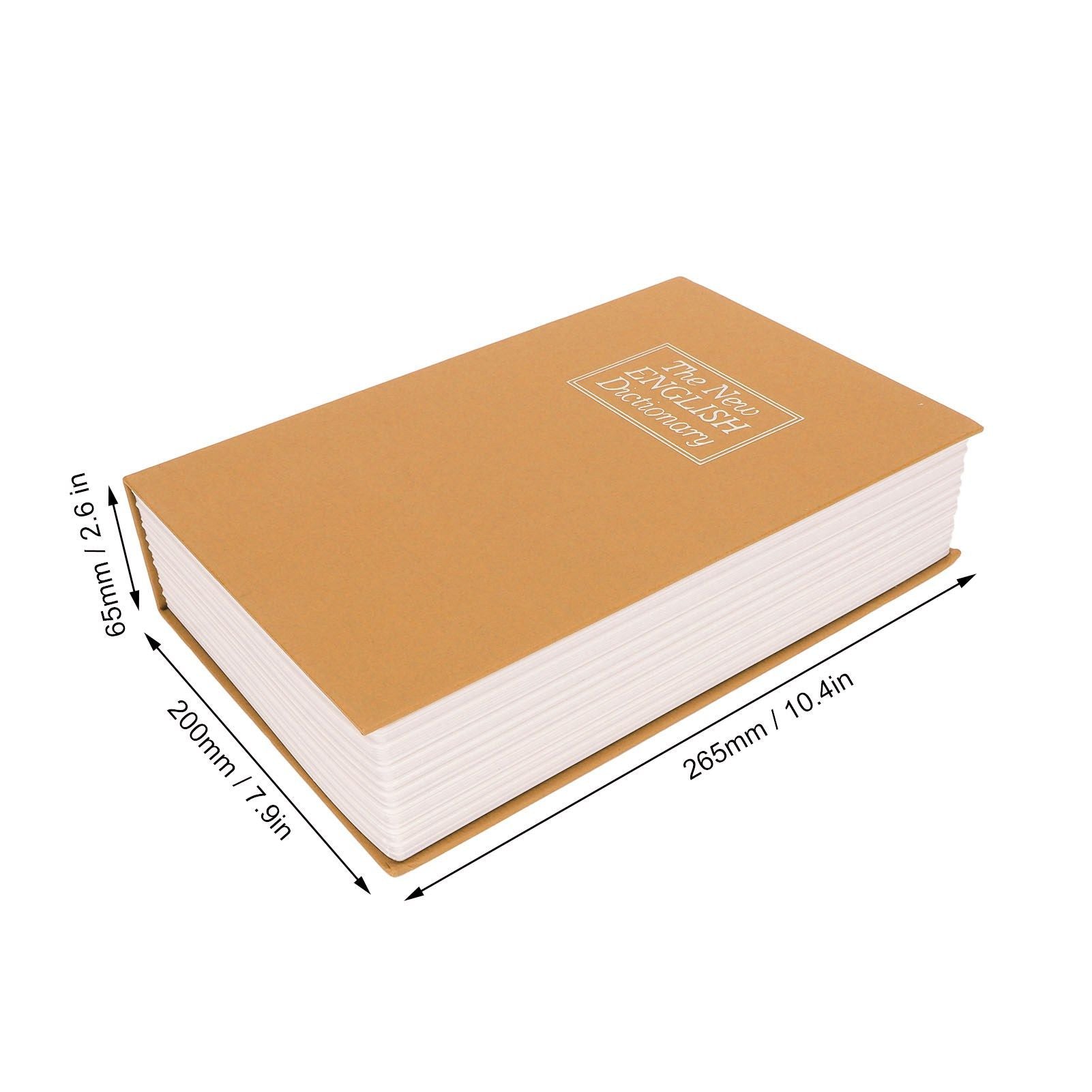 Book Safe Stainless Steel Liner Decorative ABS Material Humanized Design Protective Soft Touch Savings Bank V1294-YM3117220236112-0421