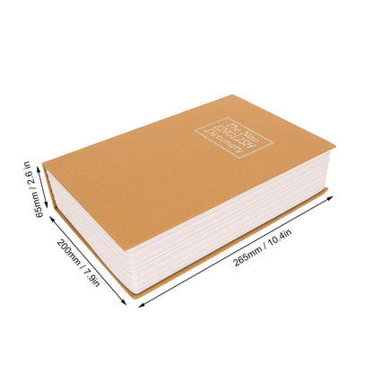 Book Safe Stainless Steel Liner Decorative ABS Material Humanized Design Protective Soft Touch Savings Bank V1294-YM3117220236112-0421
