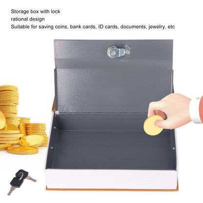 Book Safe Stainless Steel Liner Decorative ABS Material Humanized Design Protective Soft Touch Savings Bank V1294-YM3117220236112-0421