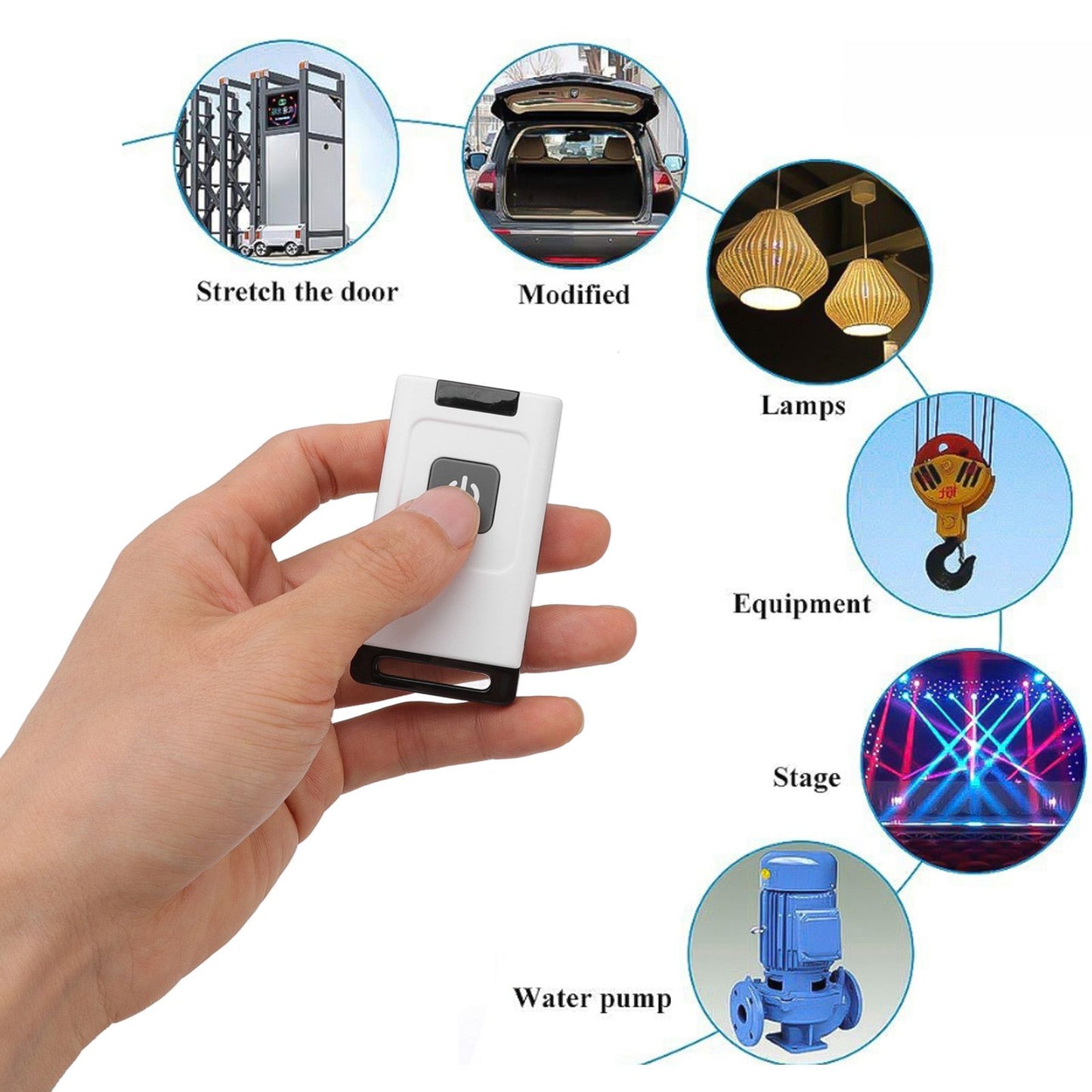 RF Remote Control Switch 433MHZ Prevent Interference Universal Wireless Remote for Light Home Appliance DIY 1 V1294-YM3117220238311-0421