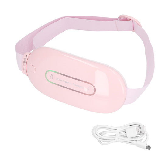 Electric Menstrual Heating Belt 3 Gears Fast Heating Intelligent Massage Electric Waist Belt for Women Pink V1294-YM3117220238711-0421